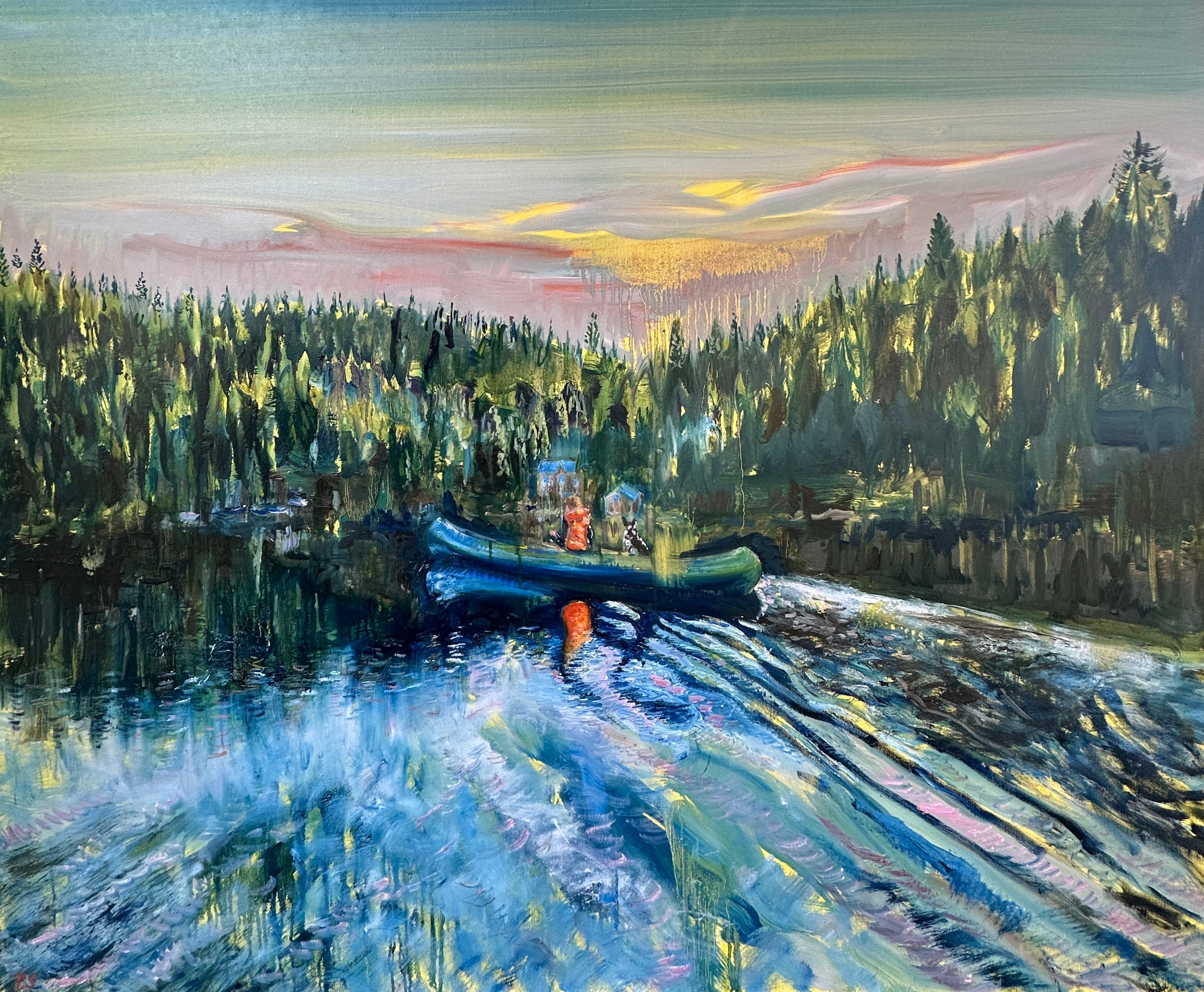 Canoe in Golden Light